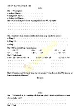 17 đề ôn tập môn Toán Lớp 2